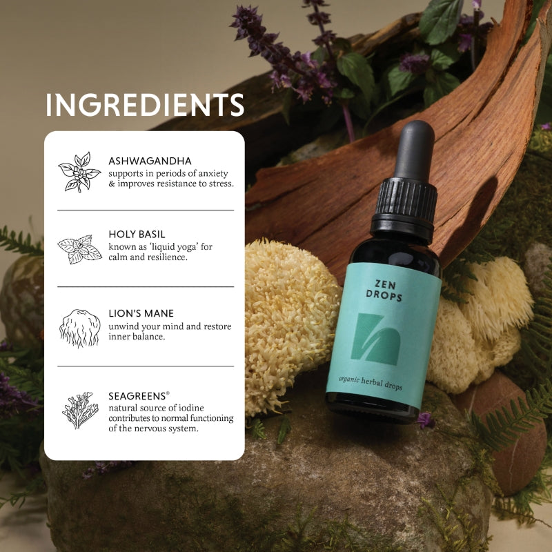 Zen Drops | Adaptogenic Herbal Drops for Calm & Balance – The